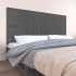 Cabecero de cama de pared madera maciza pino gris 204x3x90