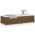 Sofá cama madera maciza de pino marrón miel 90x200