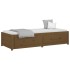 Sofá cama madera maciza de pino marrón miel 90x200