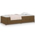 Sofá cama madera maciza de pino marrón miel 90x200