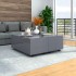 Mesa de centro gris brillo 100x100x35