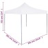 Carpa plegable profesional acero blanco 3x3