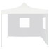 Carpa plegable profesional con 2 paredes acero blanco 3x3