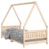 Estructura de cama infantil madera maciza de pino 90x190