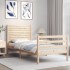 Estructura de cama con cabecero madera maciza 100x200