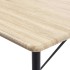 Mesa alta de cocina MDF color roble 120x60x110