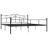 Estructura de cama de metal negro 180x200