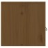 Armarios de pared 2 uds madera de pino marrón miel 60x30x30