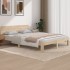 Estructura de cama madera maciza 150x200