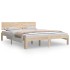 Estructura de cama madera maciza 150x200