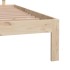 Estructura de cama madera maciza 150x200