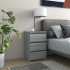 Mesitas de noche 2 uds contrachapado gris Sonoma 40x35x62,5