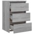 Mesitas de noche 2 uds contrachapado gris Sonoma 40x35x62,5