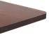 Mesa de bistró MDF marrón oscuro 50x50