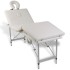 Mesa camilla de masaje de aluminio plegable de 4 cuerpos blanco