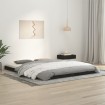 Estructura de cama de madera maciza de pino negro 160x200 cm