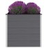 Arriate de WPC gris 100x100x91