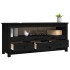 Mueble de TV de madera maciza de pino negro 114x35x52