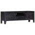 Mueble para TV de madera maciza de mango negro 118x30x40