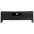 Mueble para TV de madera maciza de mango negro 118x30x40