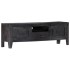 Mueble para TV de madera maciza de mango negro 118x30x40