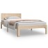 Estructura de cama madera maciza de pino 100x200