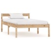 Estructura de cama de madera maciza de pino 90x200 cm