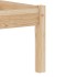 Estructura de cama de madera maciza de pino 90x200