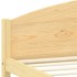 Estructura de cama de madera maciza de pino 160x200