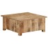 Mesa de centro de madera maciza de mango 67x67x30