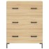 Aparador alto madera contrachapada color roble 69,5x34x180