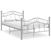 Estructura de cama de metal gris 120x200 cm