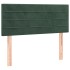 Cama box spring con colchón terciopelo verde oscuro 90x190