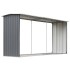 Casetilla para leña acero galvanizado gris 330x92x153