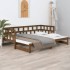 Sofá cama extraíble madera maciza pino marrón miel