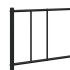 Estructura de cama con cabecero metal negro 200x200