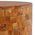 Mesa de centro de madera maciza de teca 60x60x35