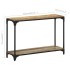 Mesa consola de madera maciza reciclada 110x30x75