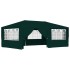 Carpa profesional para fiestas con paredes verde 90 g/m² 4x6