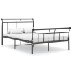 Estructura de cama de metal negro 120x200 cm