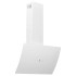 Campana extractora de pared acero vidrio templado blanco 60