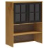 Mueble superior de aparador con puertas vidrio FLAM madera