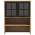 Mueble superior de aparador con puertas vidrio FLAM madera