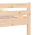 Estructura de cama madera maciza 120x200