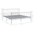 Estructura de cama de metal gris 180x200