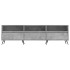 Mueble de TV madera contrachapada gris hormigón 150x30x44,5