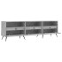 Mueble de TV madera contrachapada gris hormigón 150x30x44,5