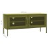 Mueble de TV verde oliva 105x35x50 cm