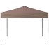 Carpa para fiestas plegable gris taupe 3x3