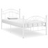 Estructura de cama de metal blanco 90x200